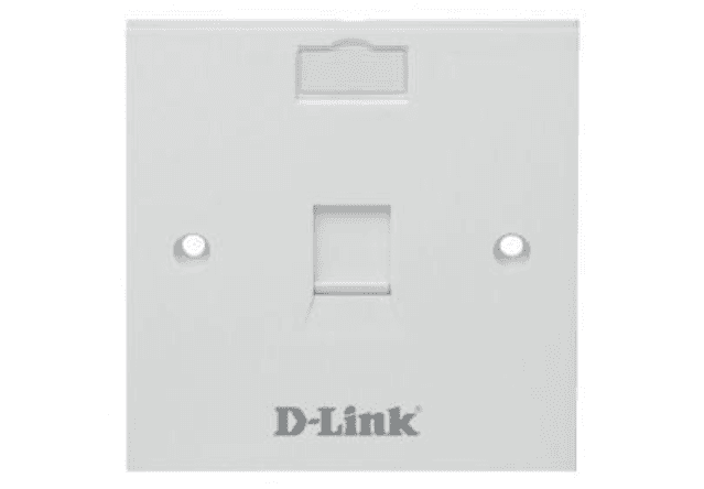 Dlink 1 Port Wallplate NFP-0WHI11