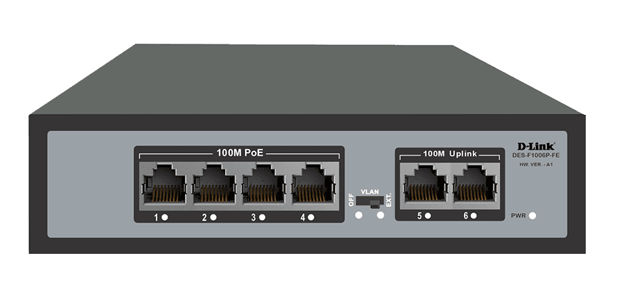 Dlink 4+2 Port POE Switch DES-F1006P-FE