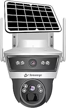 Secureye 3+3 MP IP PT Camera Solar 4G Solar S-SSD-PTZ8