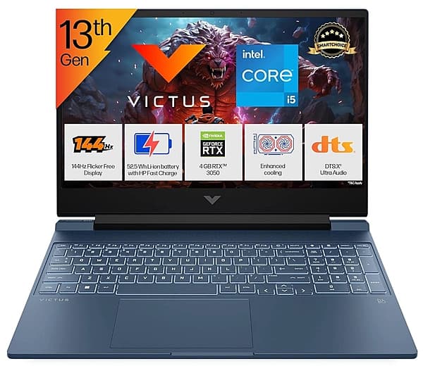 HP Victus Gaming i5/13TH/16GB/512GB/RTX3050-4GB