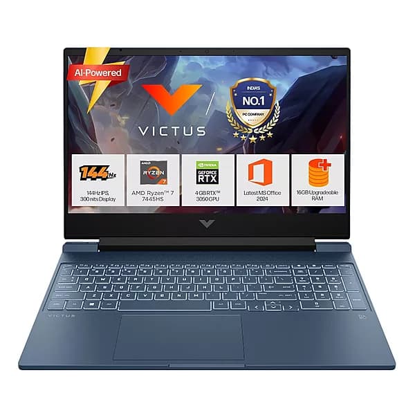 HP Victus Gaming Ryzen7/16GB/512GB/RTX3050-6GB